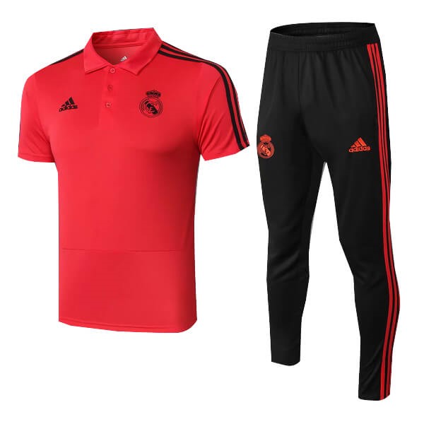 Polo Conjunto Completo Real Madrid 2018/19 Rojo